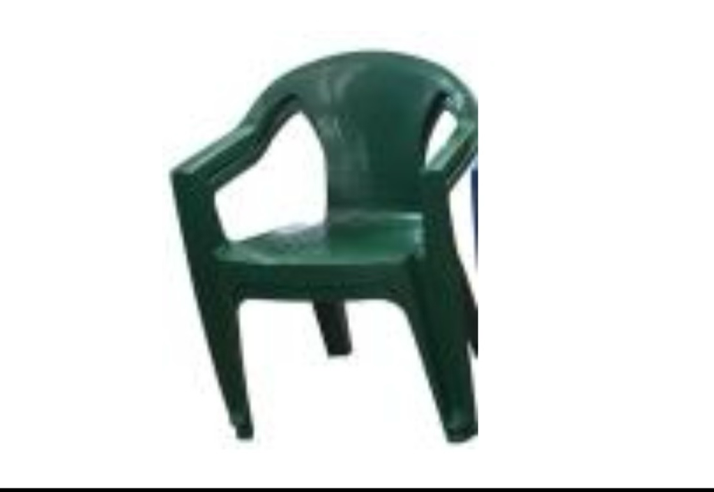 Silla plástica (verde oscuro)