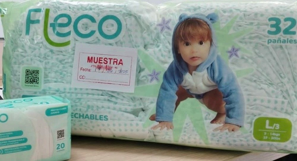 Pañal desechable para bebé Fleco L