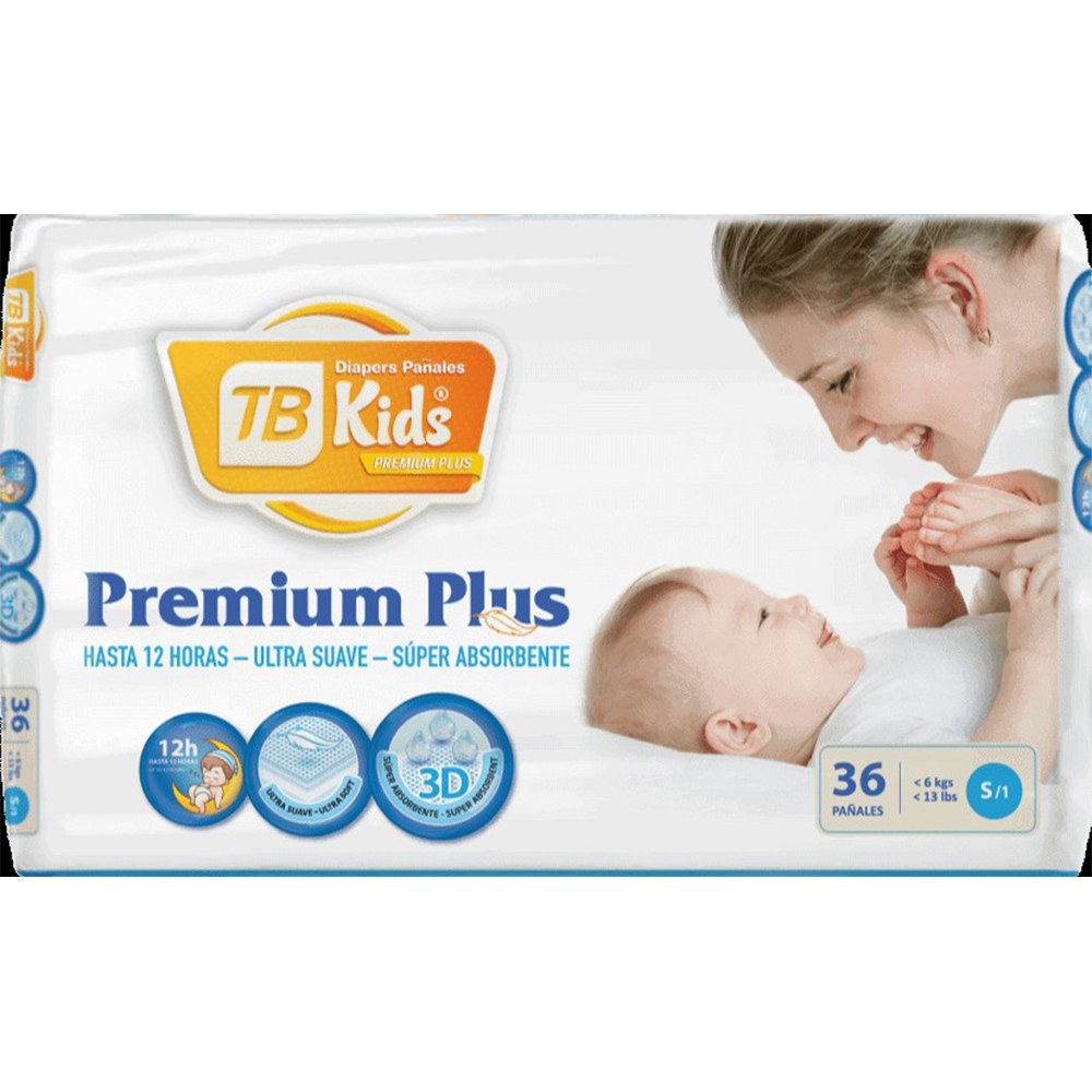 Pañal Bebé TB KIDS Premium Plus  S36