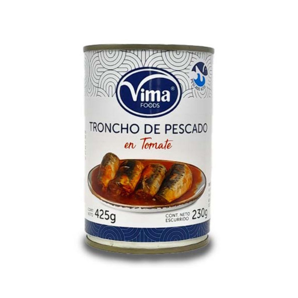 TRONCHO PESCADO EN SALSA TOMATE 425G,