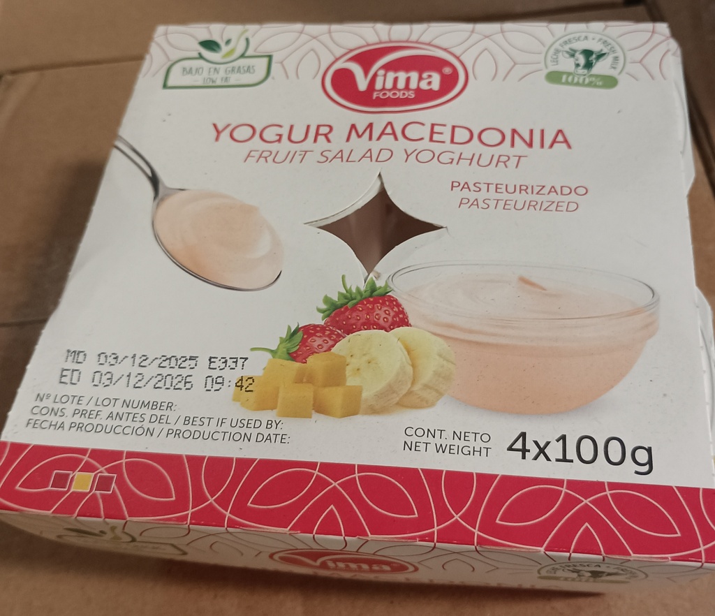 Yogurt  Macedonia 4x100g