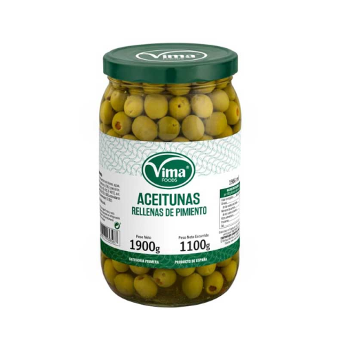 Aceitunas Rellenas con Pimiento 1100g
