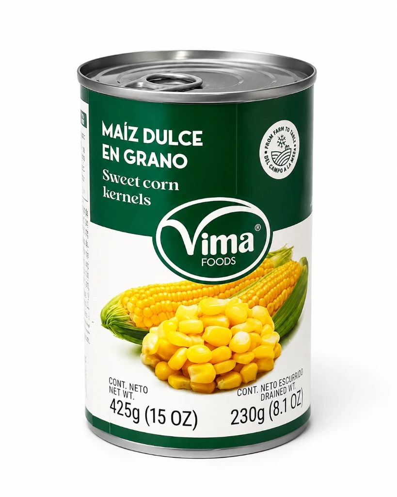 Maíz Dulce en Grano Vima Foods – 425 g
