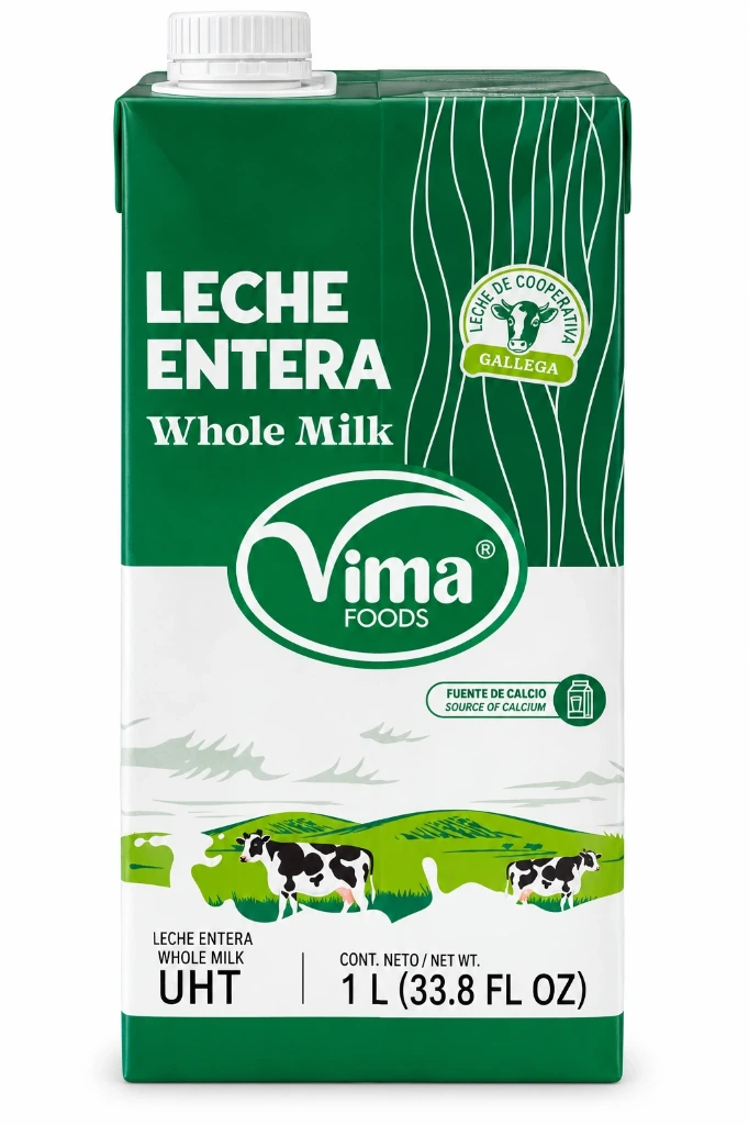 Leche Entera UHT Vima Foods 1 L