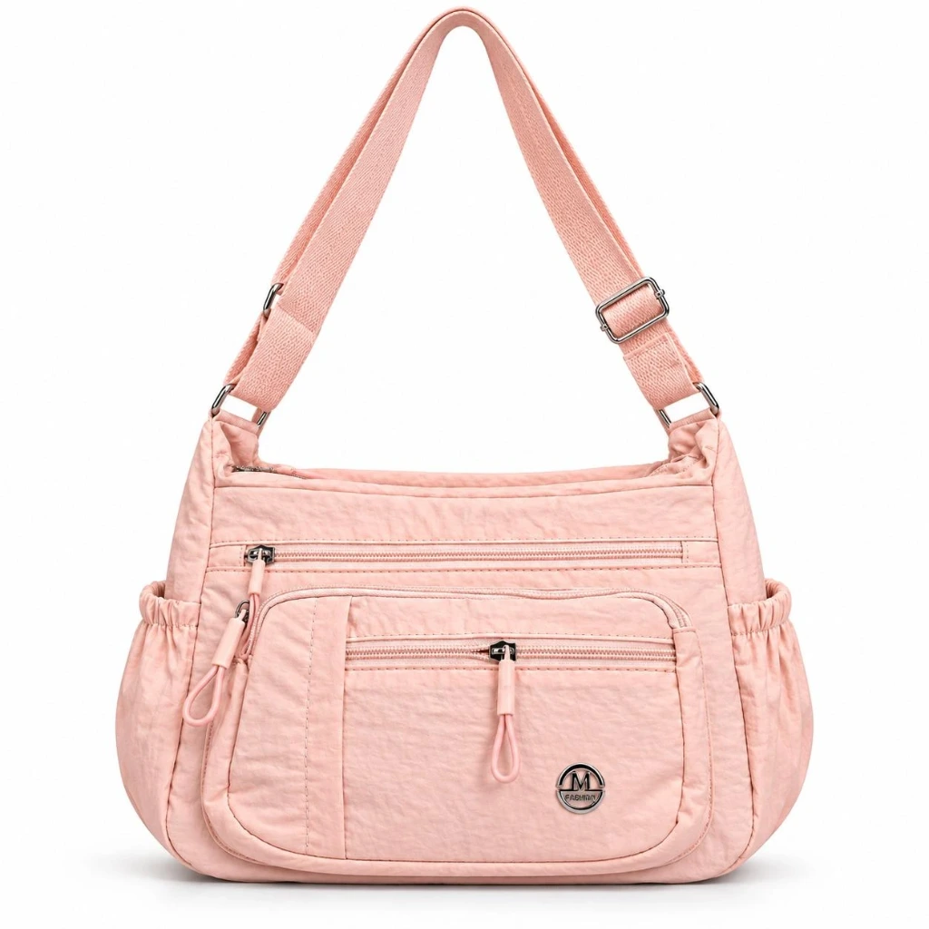 Bolso M Fashion Rosa con Correa Ajustable