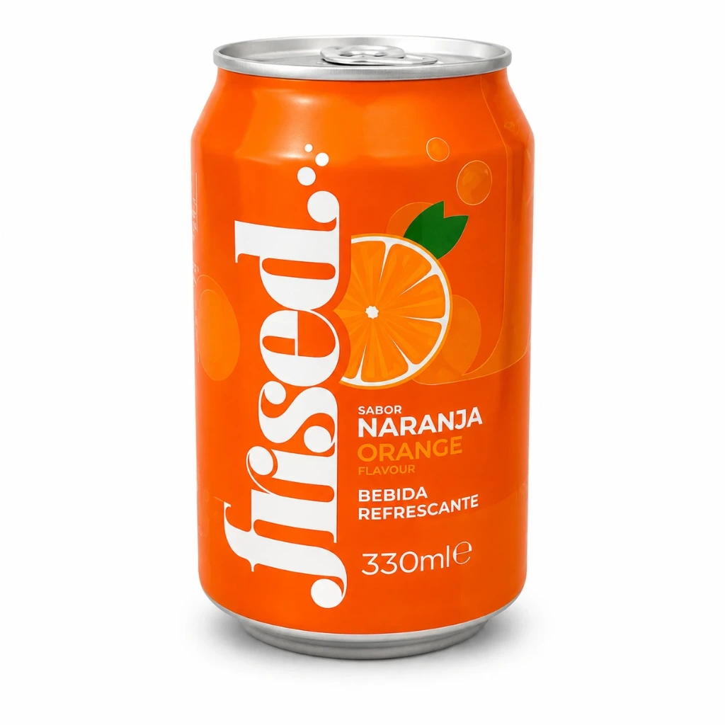 Bebida Refrescante Frised Sabor Naranja – 330 ml