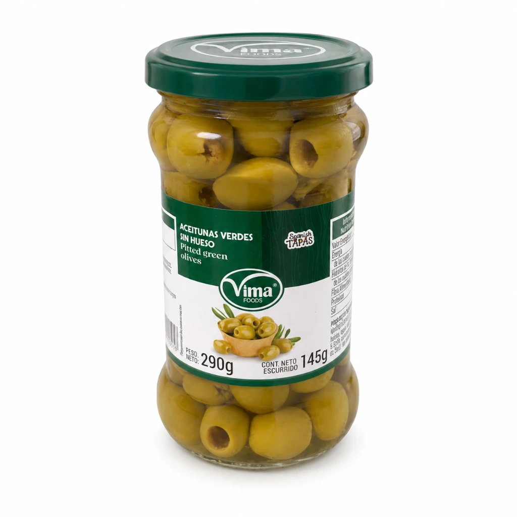 Aceitunas Verdes sin Hueso Vima Foods – 290 g