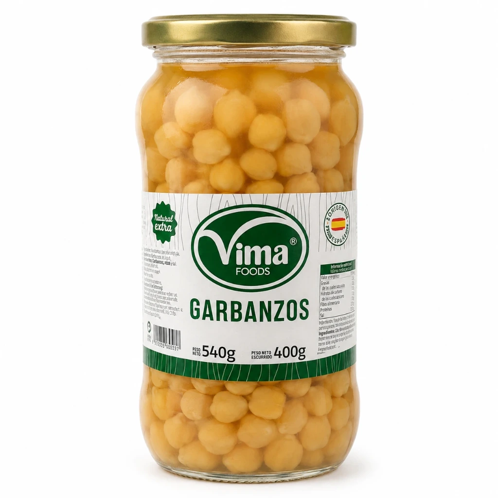 Garbanzos Vima Foods 540 g