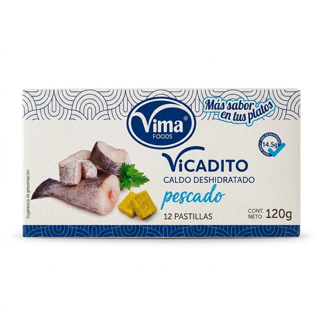 VICALDITO Caldo Deshidratado de Pescado Vima Foods – 120 g