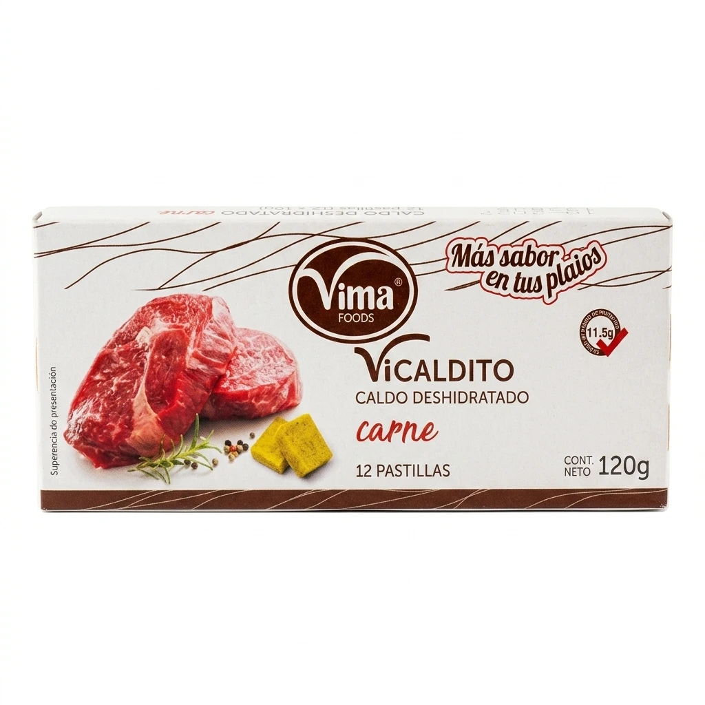 VICALDITO Caldo Deshidratado de Carne Vima Foods – 120 g