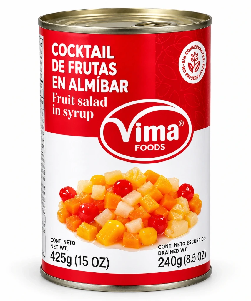 Cóctel de Frutas en Almíbar Vima Foods 425 g