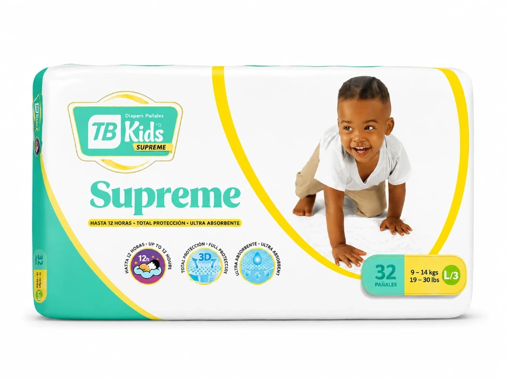Pañal Desechable TB Kids Supreme - Etapa 3 (L3)