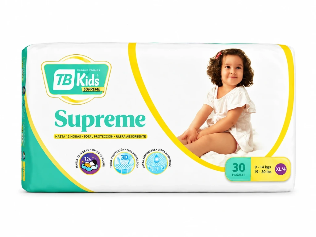 Pañal Desechable TB Kids Supreme - Etapa 4 (XL/4)
