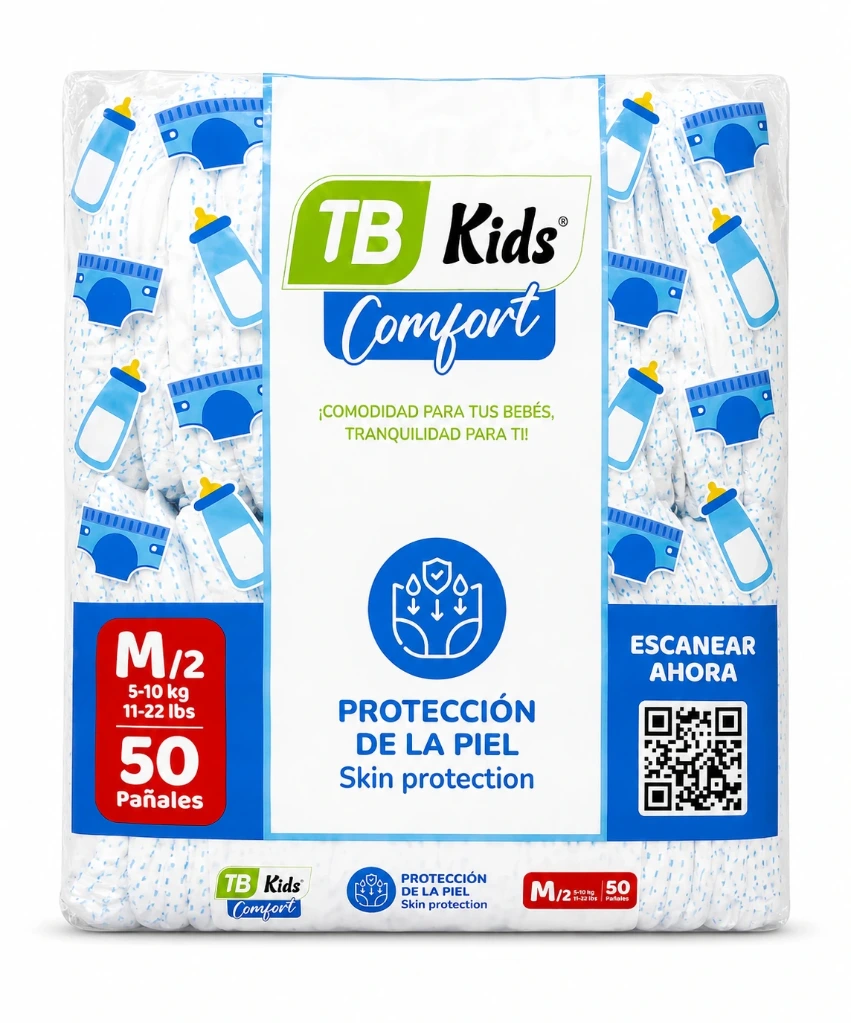 Pañal Desechable TB Kids Comfort - Etapa 2 (M50)