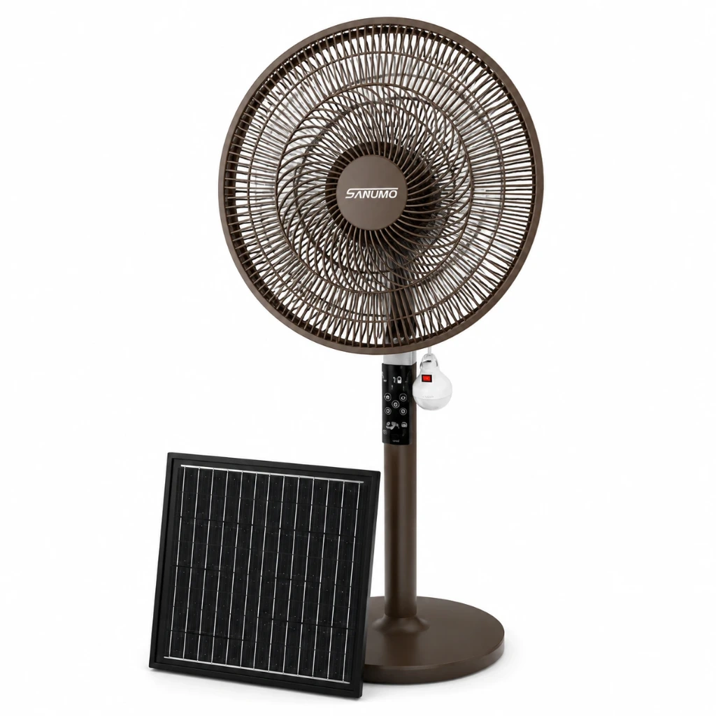 Ventilador Recargable Solar SANUMO