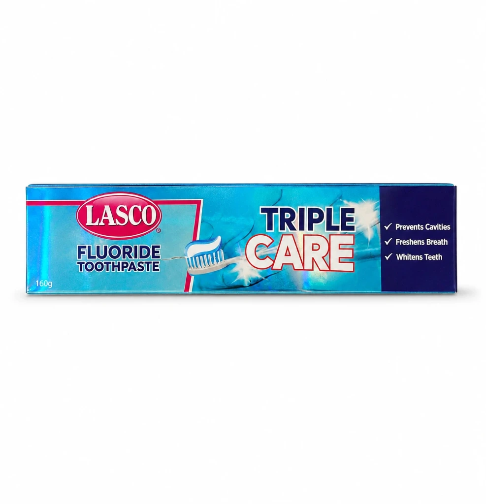 Pasta Dental LASCO Triple Care con Flúor 160 g