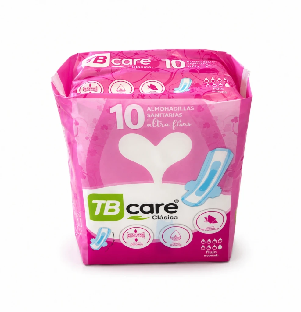 Almohadillas Sanitarias Ultra finas TB Care Clásica – 10 unidades