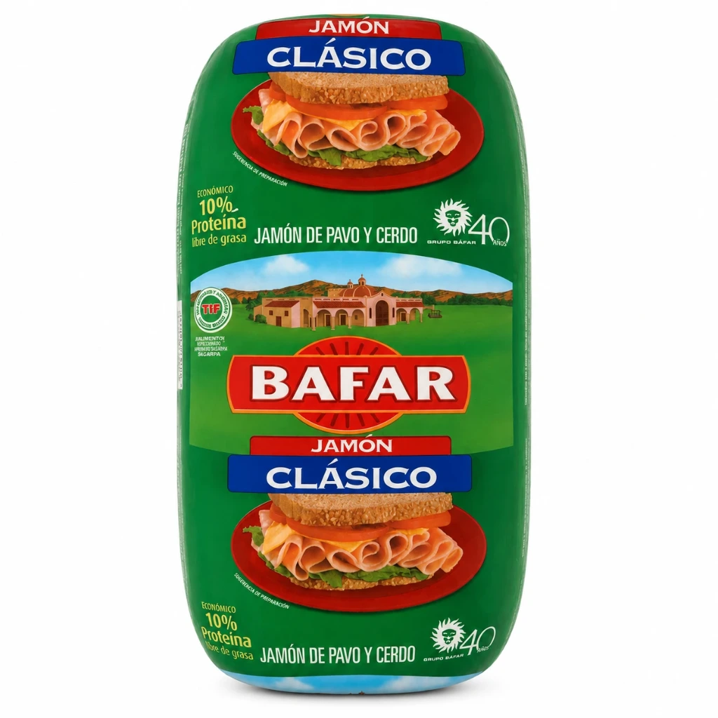 Jamón Clásico de Pavo y Cerdo Báfar