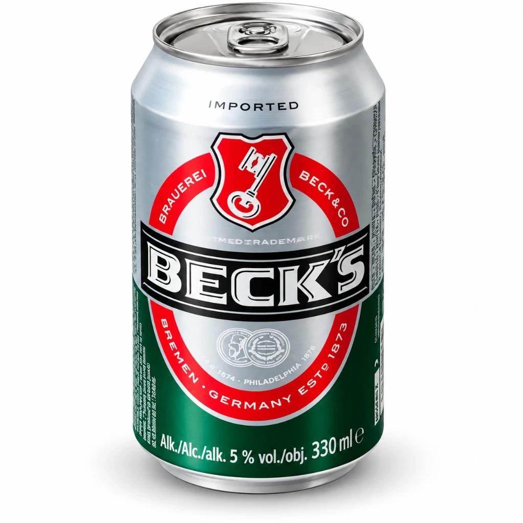 Cerveza Beck’s Original Importada – Lata 330 ml
