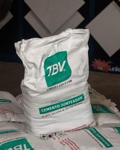 CEMENTO COLA PRO, MARCA TBV, SACO DE 25KG, PARA LOSAS MAYOR DE 40X40CM