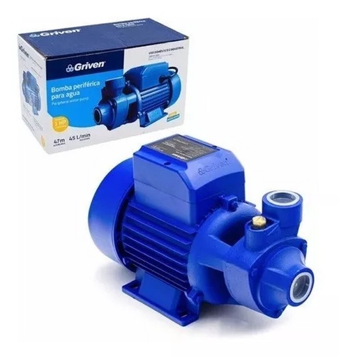 Bomba de agua periférica de 1/2 HP Marca Griven