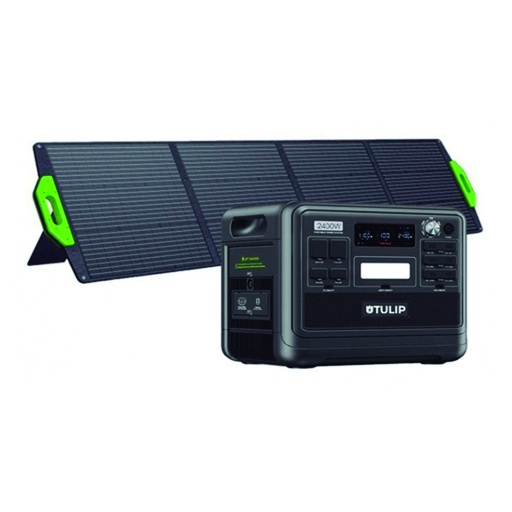 Estación de Energía 2400W TULIP (Panel Solar incluido)