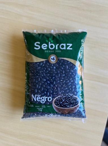 Frijol Negro "Sebraz" Bolsa 1kg 