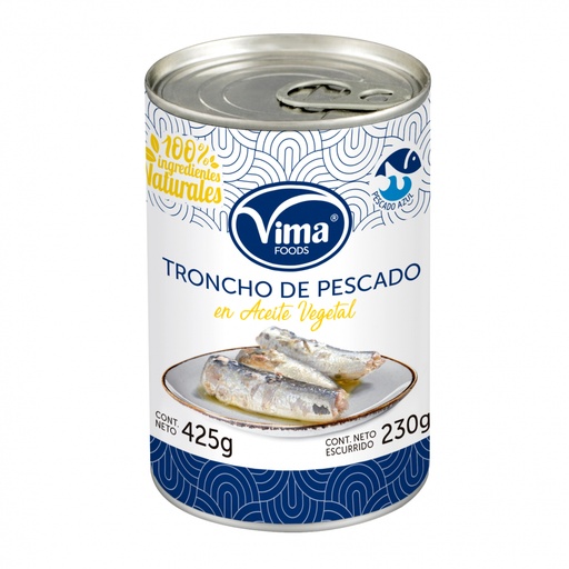 [Vima] TRONCHO PESCADO, ACEITE VEGETAL, 425 G