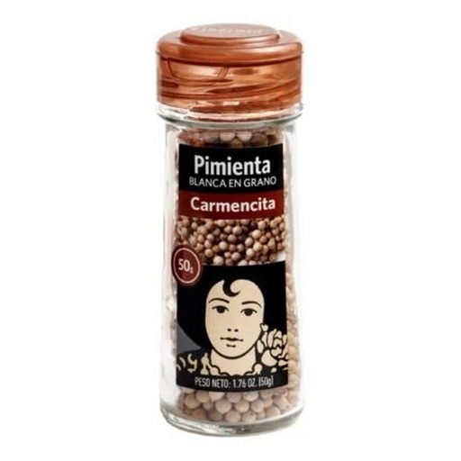 Pimienta blanca en grano Carmencita (50 g / 1.76 oz)
